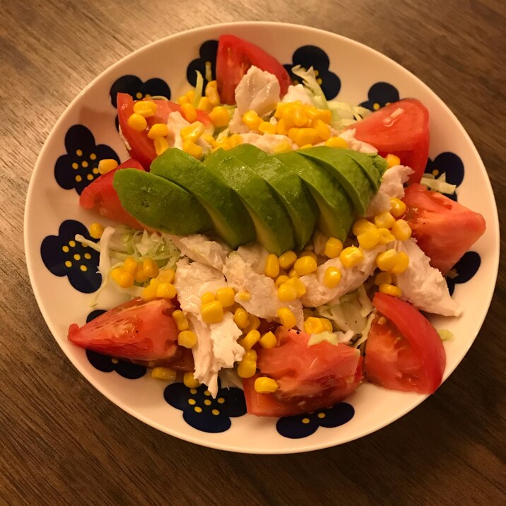 ダイエット中のお食事に ササミとアボカドのサラダ レシピ 作り方 By 簡単 時短 レンジママ 楽天レシピ ダイエット中のお食事に ササミとアボカドのサラダ レシピ 作り方 By 簡単 時短 レンジママ 楽天レシピ